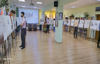 An exhibition was unveiled at Embassy premises on 14 August 2024 to mark the “Partition Horrors Remembrance Day”. The exhibition was attended by members of the Indian Community and Belarus nationals interested in Indian history.